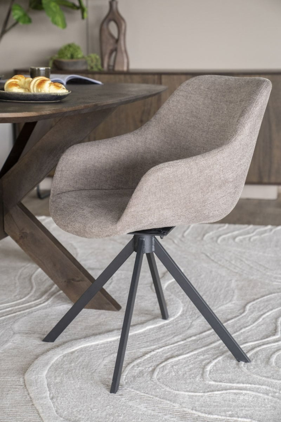 Eetkamerstoel Mamé - Bruin Houston - 95838 58cm – foto 8 – A-meubel