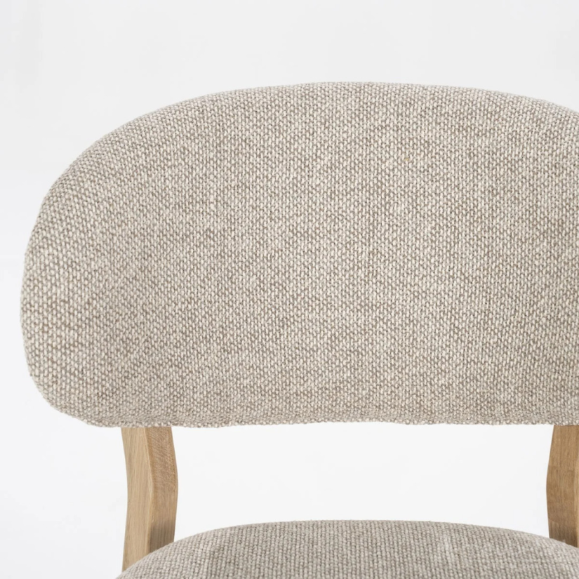 Eetkamerstoel Mikky Naturel hout - Taupe Moon - 96175 51cm – foto 5 – A-meubel