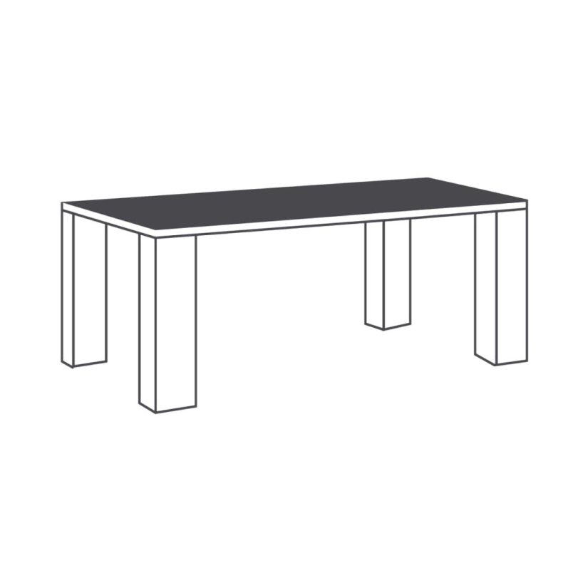 Bloemendaal Eettafel-L 163cm – A-meubel