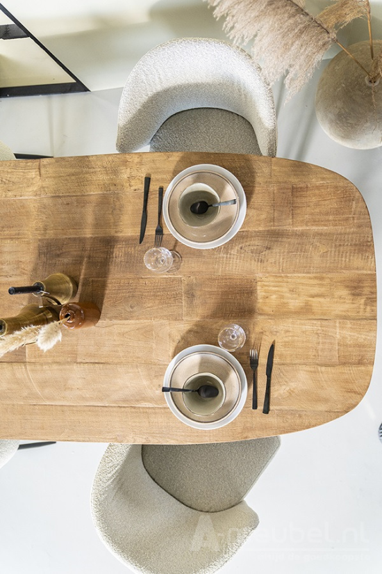Eettafel Tabassum - 260cm - Naturel - 95599 – foto 4 – A-meubel