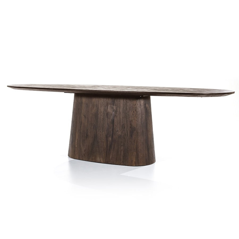 Eettafel Aron ovaal 200x110 - Bruin - 95668 200cm – foto 2 – A-meubel
