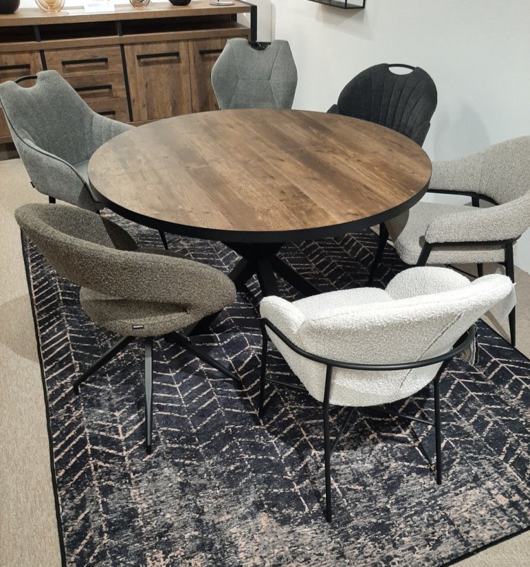 Eettafel Rond Uitschuifbaar Isla 130cm – foto 2 – A-meubel