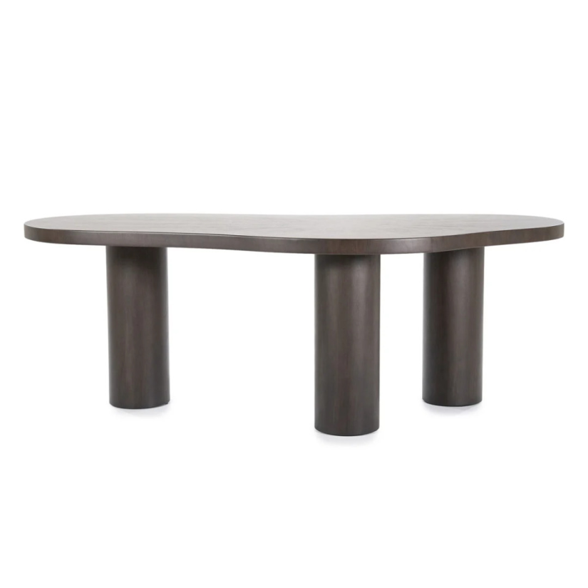 Eettafel Bobbie - 215cm - Zwart/Bruin - 96249 – foto 4 – A-meubel