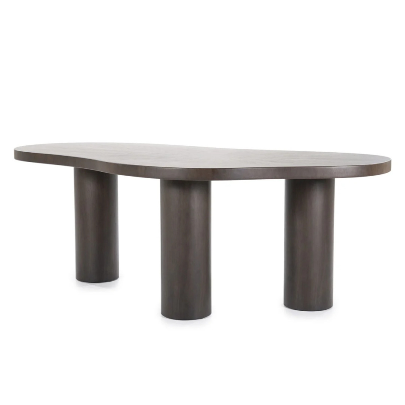 Eettafel Bobbie - 215cm - Zwart/Bruin - 96249 – foto 6 – A-meubel