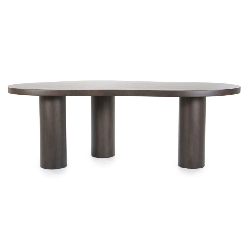 Eettafel Bobbie - 215cm - Zwart/Bruin - 96249 – foto 7 – A-meubel