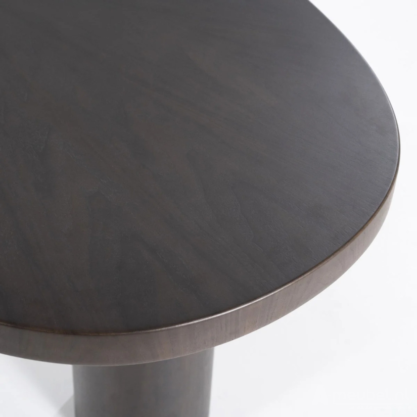 Eettafel Bobbie - 215cm - Zwart/Bruin - 96249 – foto 2 – A-meubel