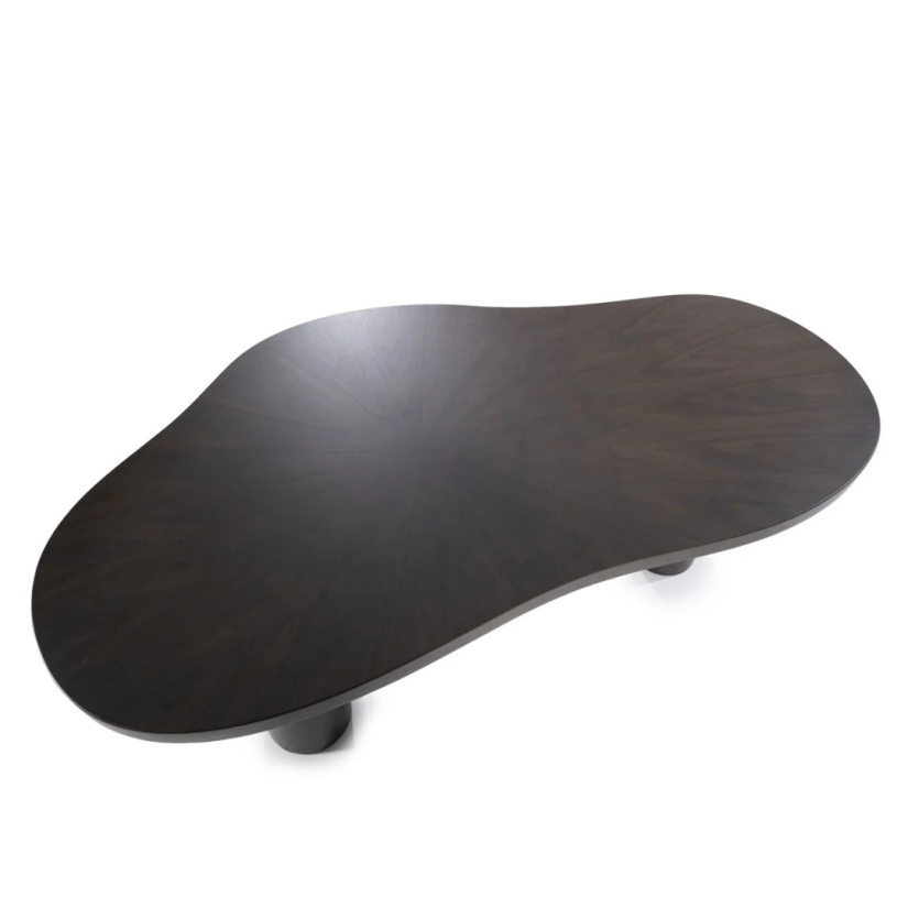 Eettafel Bobbie - 215cm - Zwart/Bruin - 96249 – foto 3 – A-meubel