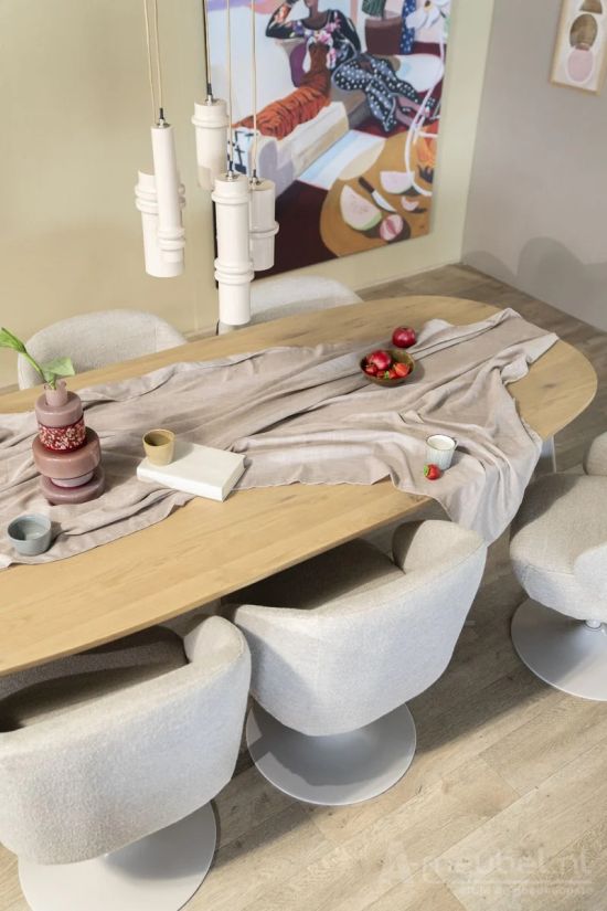 Eettafel Dion - 260cm - Naturel - 96235 – foto 10 – A-meubel