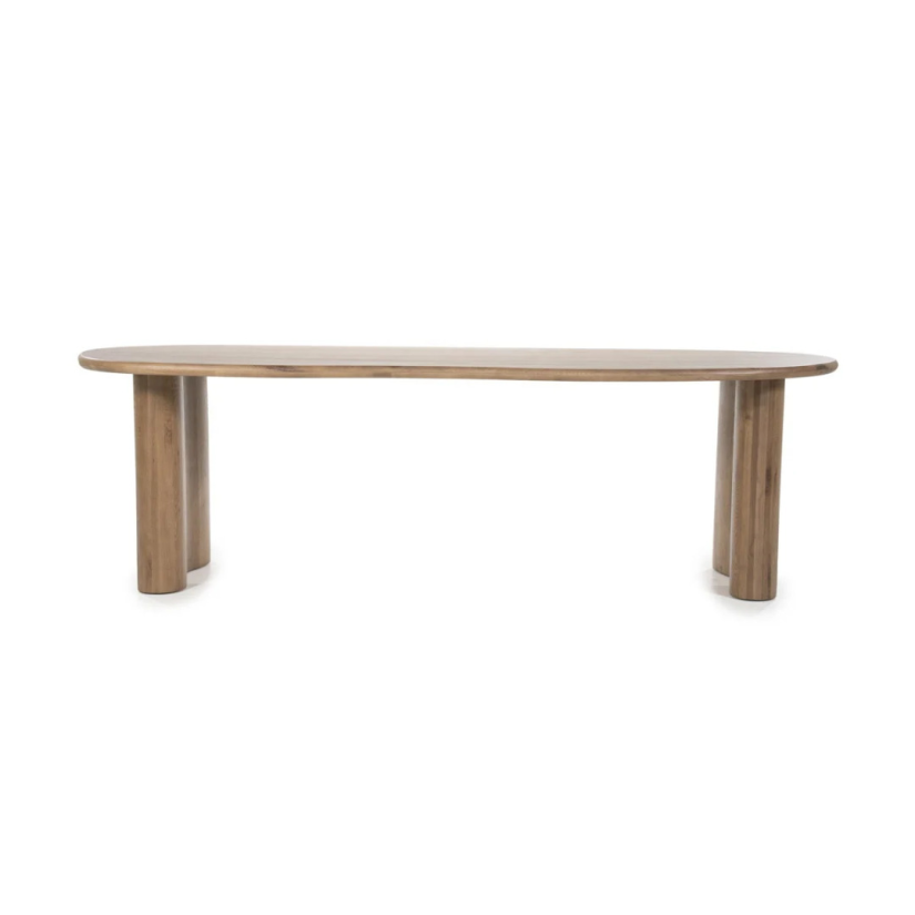 Eettafels Josh - 250cm - Bruin - 96203 – A-meubel