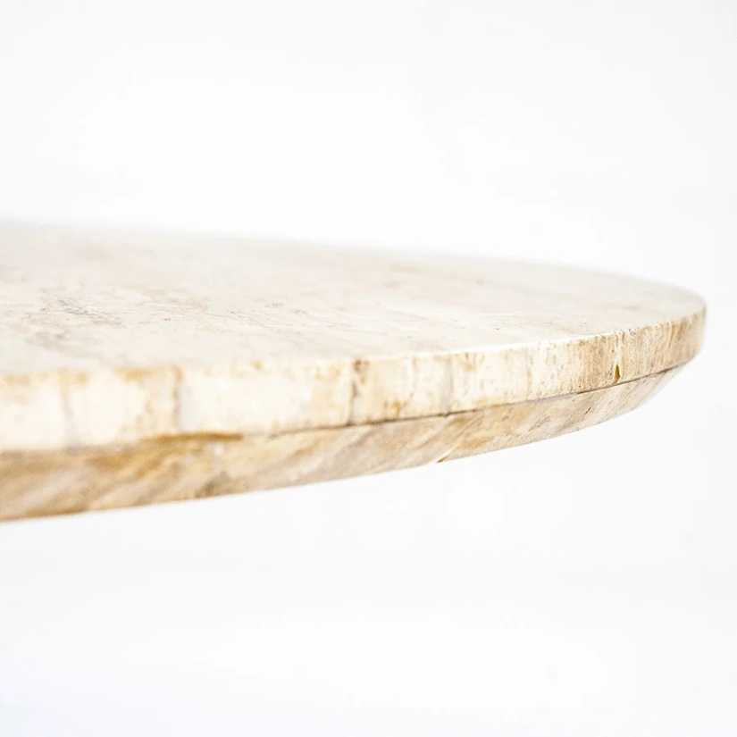 Eettafel Aikin - 130cm - Beige/Bruin - 95811 – foto 2 – A-meubel