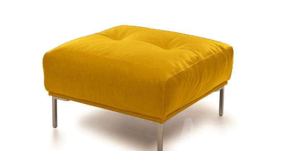Bern Hocker 70x70cm Geel – A-meubel