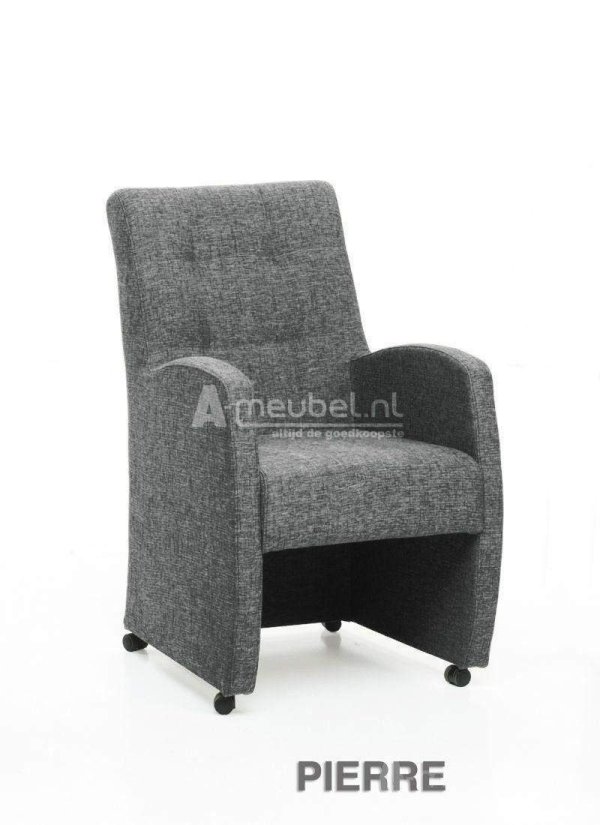 Stoel Pierre – wit eetkamerstoel – A-meubel