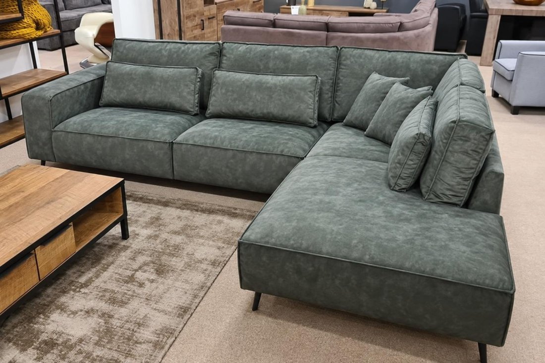 Hoekbank Groede 2 Zits + Ottomaan 266cm – A-meubel
