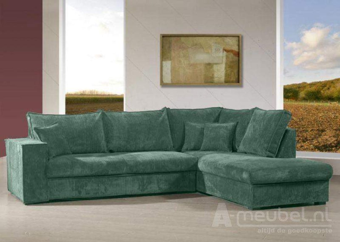 Afferden Longchair Groen – A-meubel