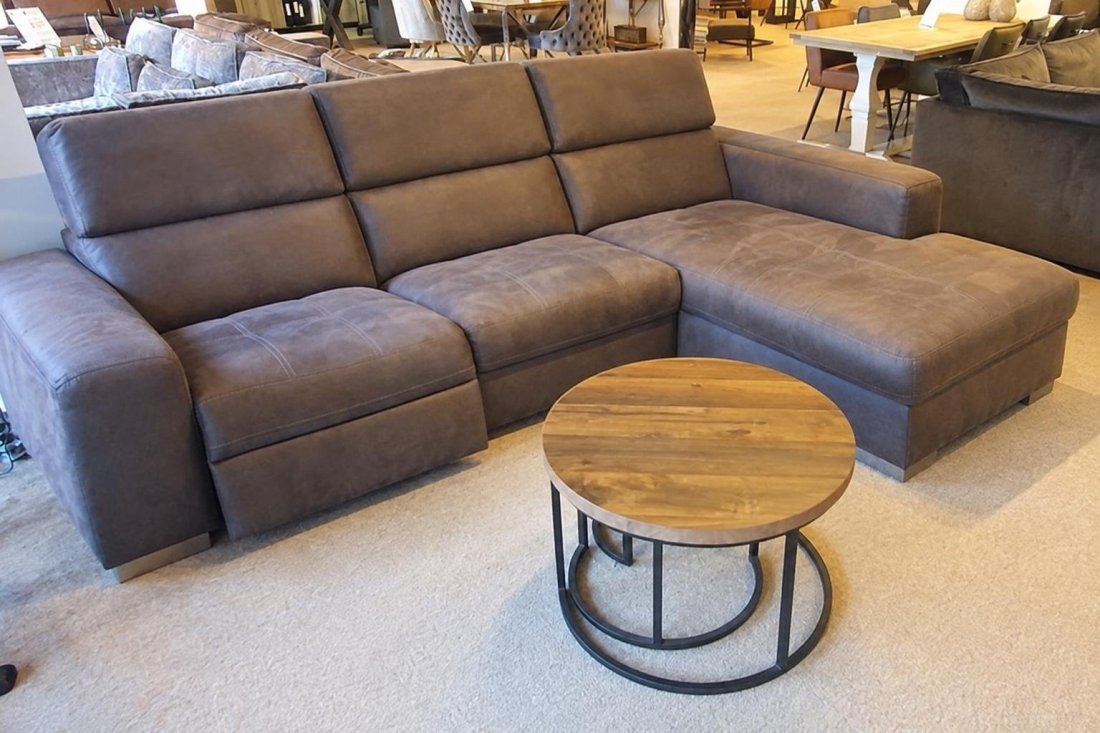 Loungebank Harderwijk 2 Zits + Longchair (Zonder Relax) – A-meubel