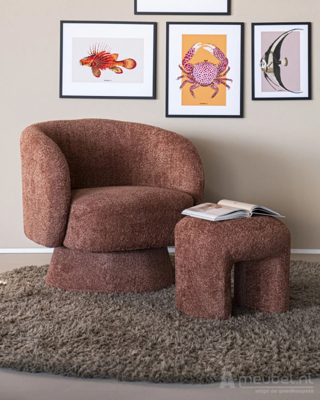 Hocker Sahi - Terracotta- 230304 46cm – foto 4 – A-meubel