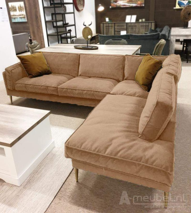 Alverna Ottomaan Beige – A-meubel