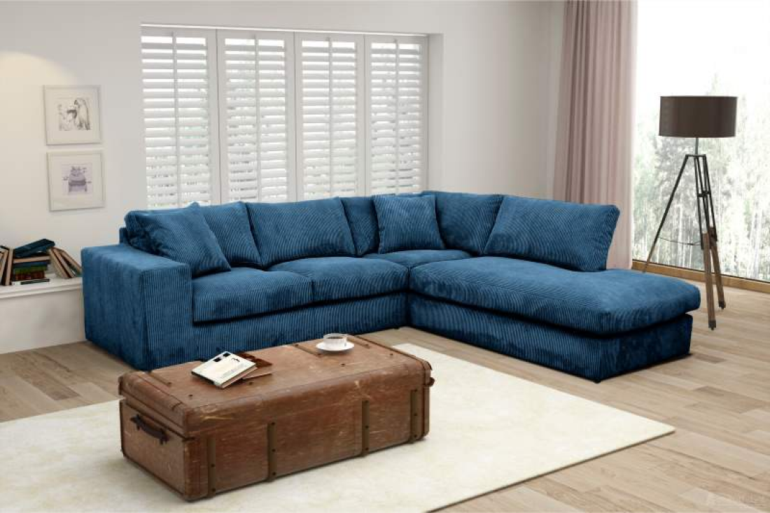 Lelystad Loungebank Blauw – A-meubel
