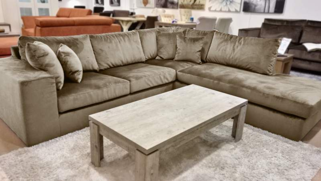 Loenen Ottomaan Beige – A-meubel