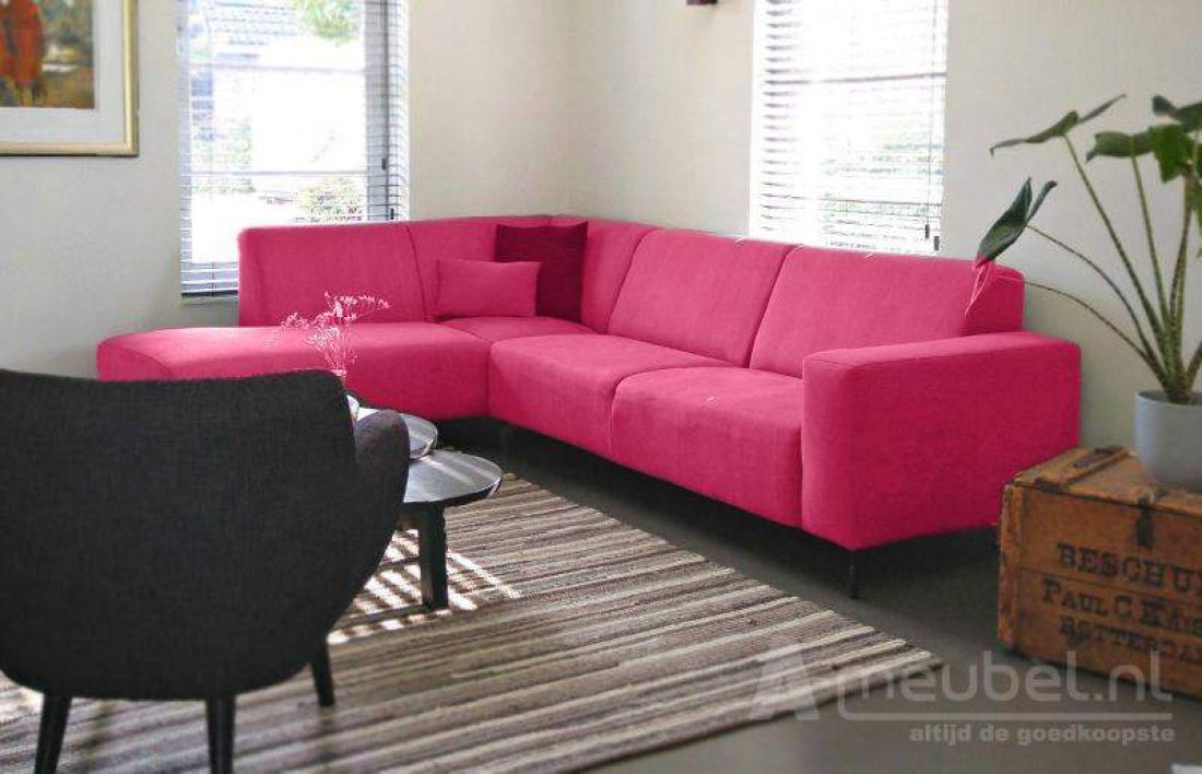 Maarssen Ottomaan Roze – A-meubel