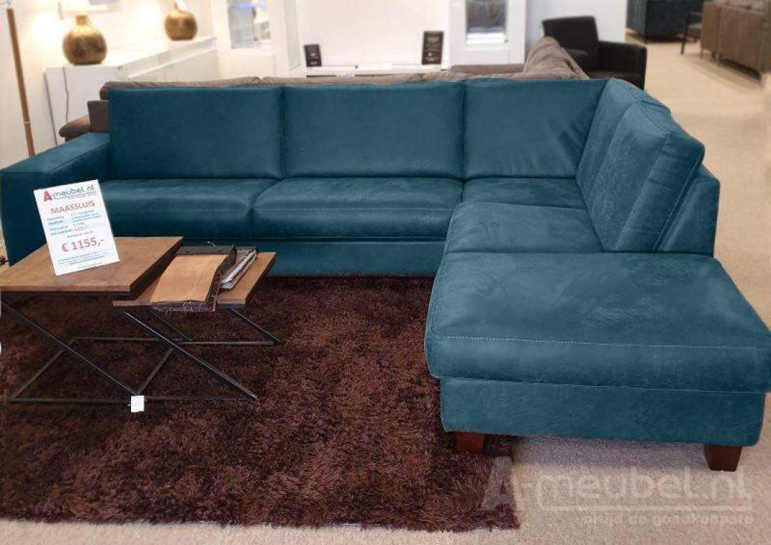 Hoekbank Maassluis Blauw – A-meubel