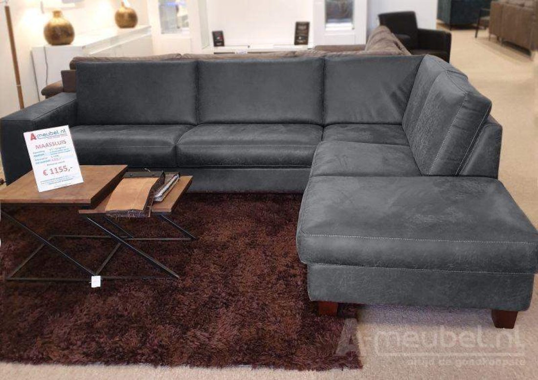Hoekbank Maassluis Grijs – A-meubel