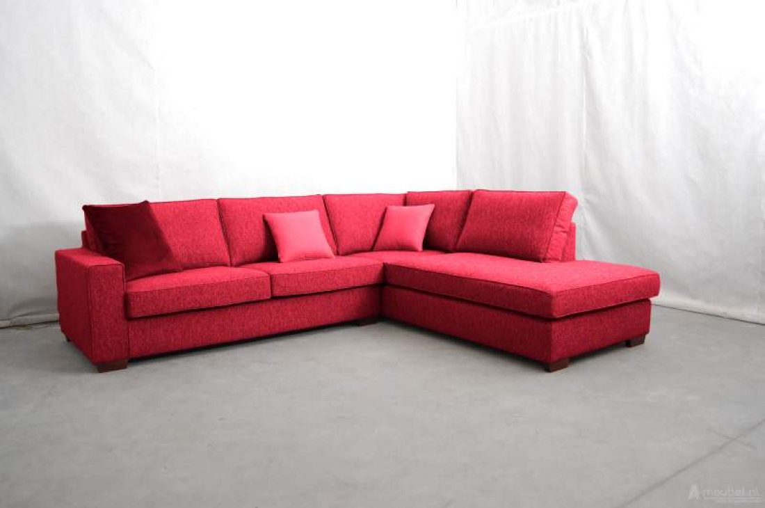 Hoekbank Frederiksoord Rood – A-meubel