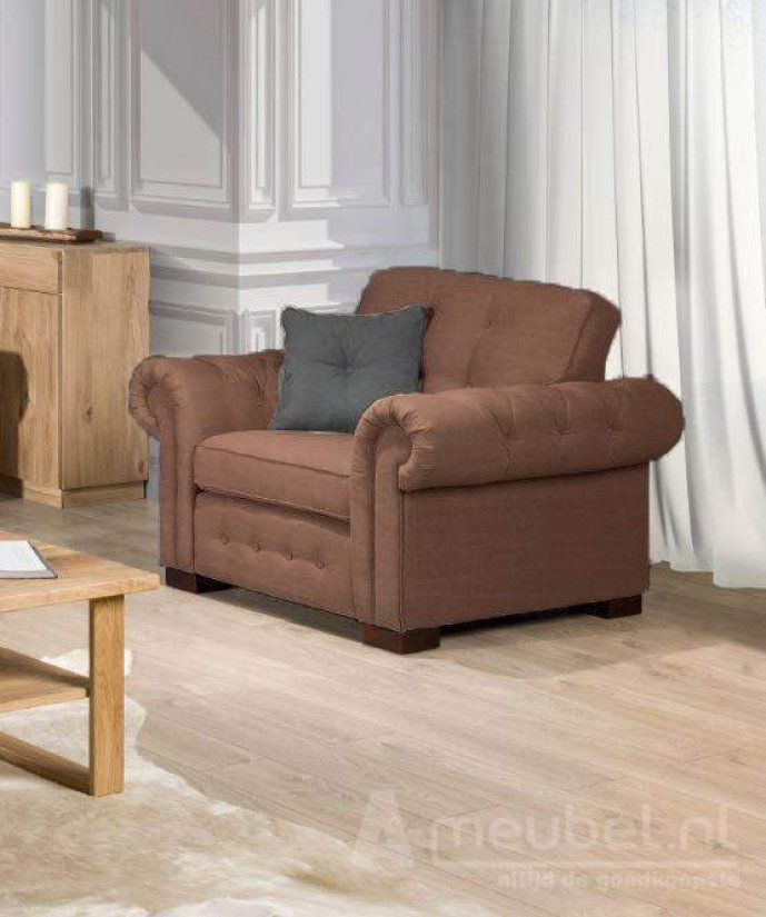 Groenveld Fauteuil – bruin fauteuil – A-meubel