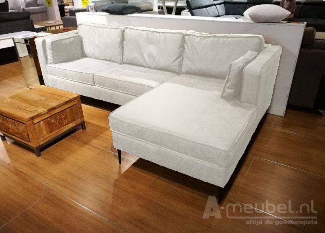 Borne Longchair Wit – A-meubel