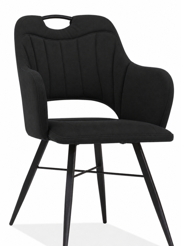 Stoel Jewel in zwart – kleurimpressie – A-meubel