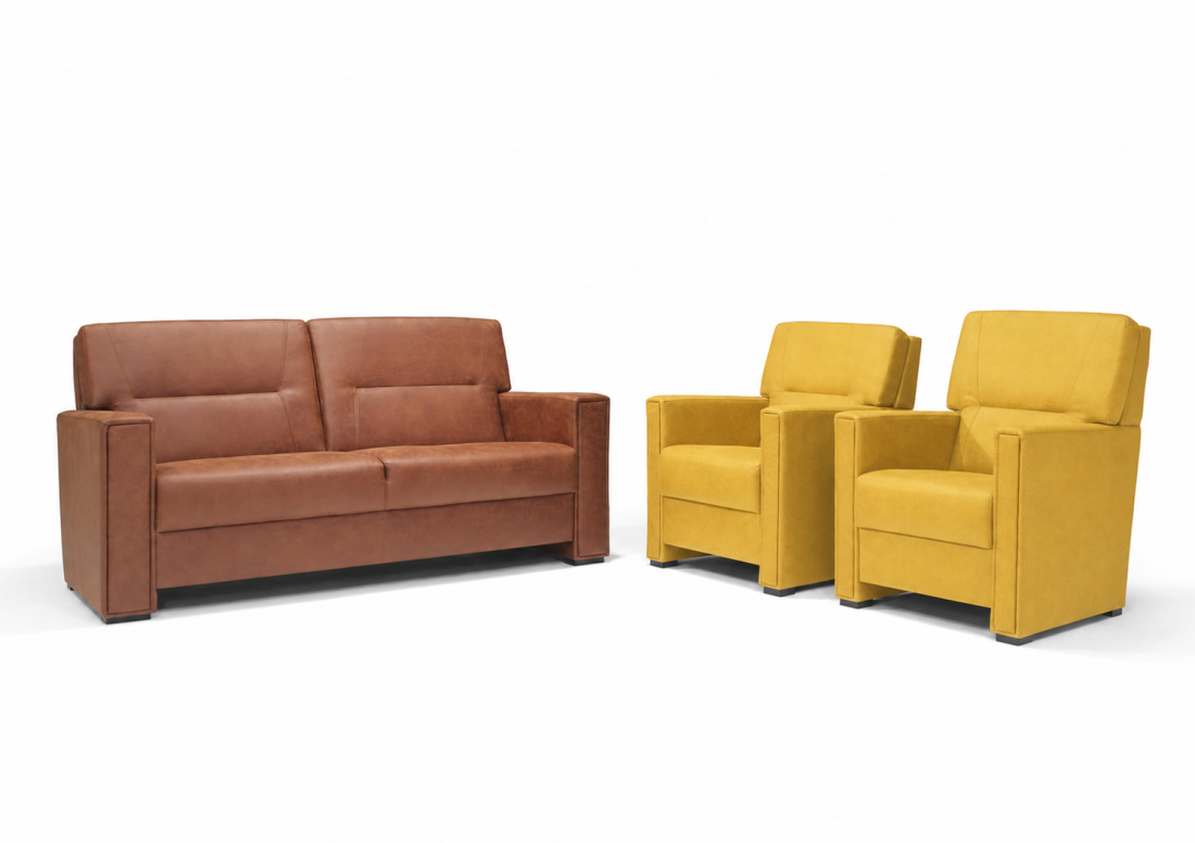 Purmerend Fauteuil - Rug: Laag in geel – kleurimpressie – A-meubel