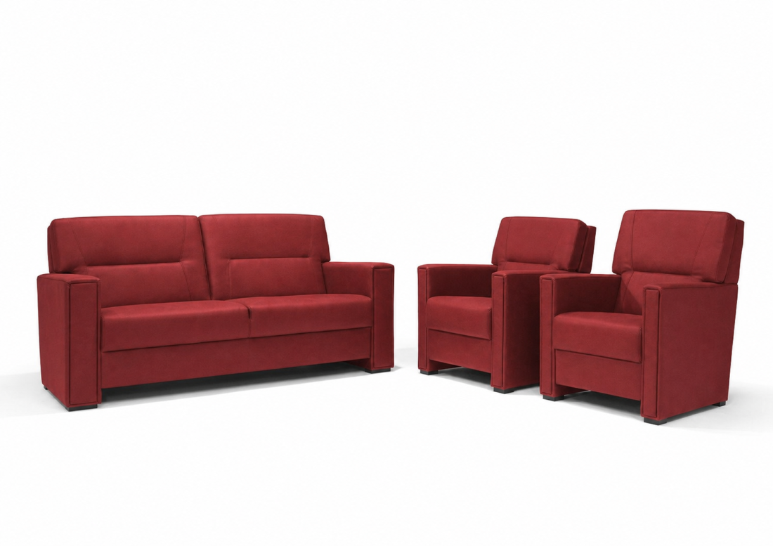 Purmerend Fauteuil - Rug: Laag in rood – kleurimpressie – A-meubel