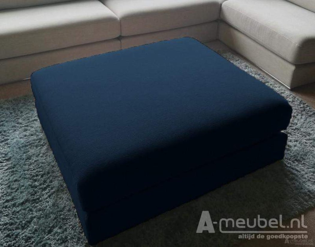 Amersfoort Pouffe 103x75cm Blauw – A-meubel