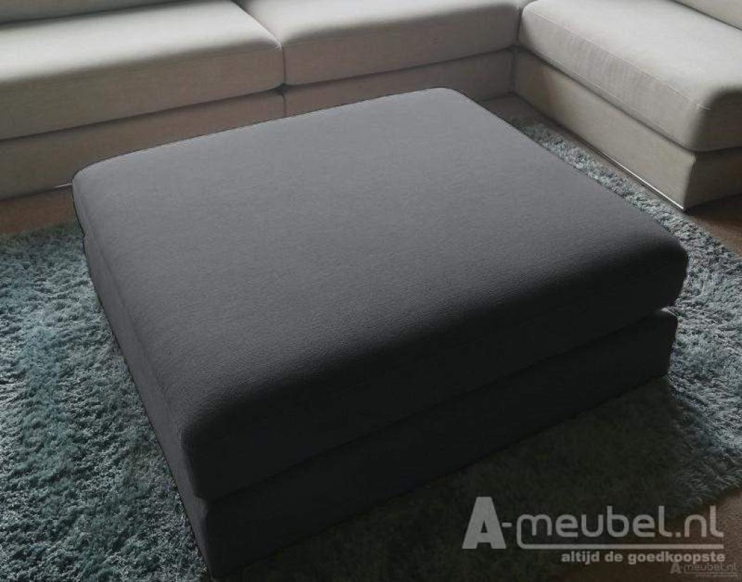 Amersfoort Pouffe 113x103cm Grijs – A-meubel