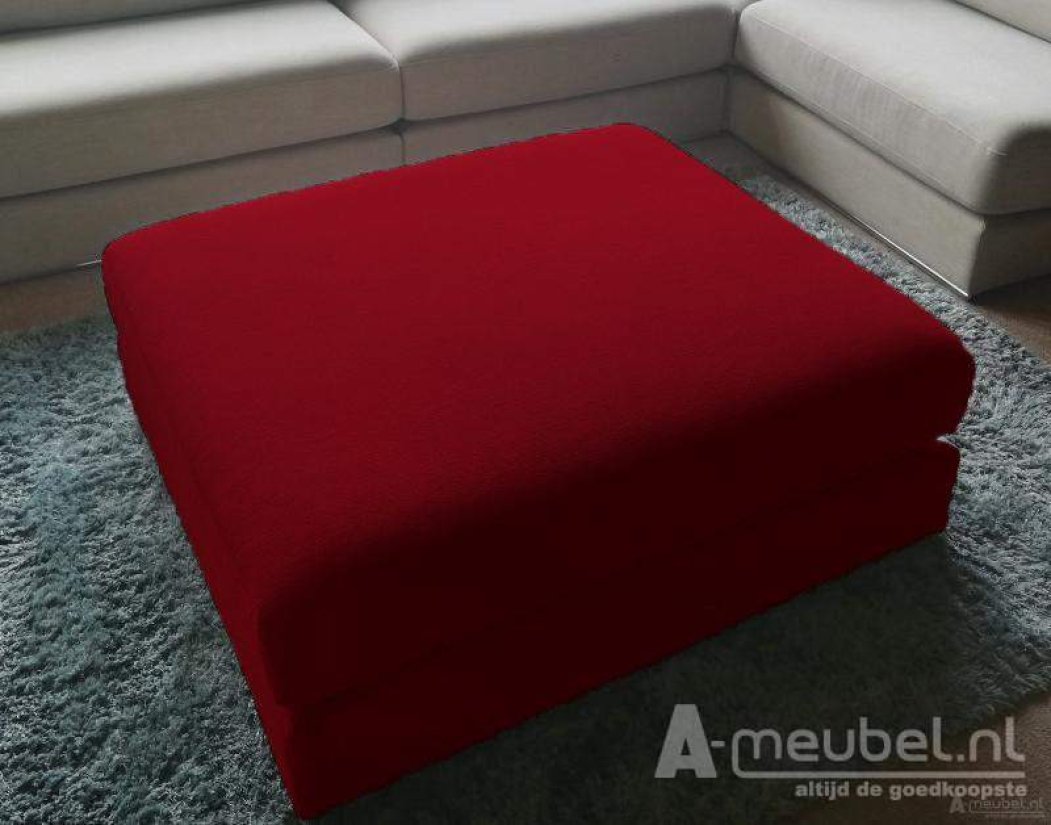 Amersfoort Pouffe 103x75cm Rood – A-meubel