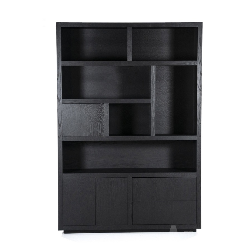 Kast Kabinet Helsinki - 150cm - Zwart - 95725 – A-meubel