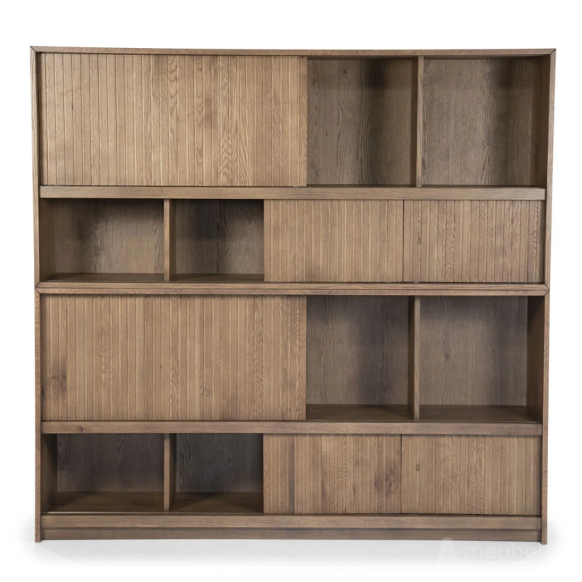 Kast Kabinet Milo - 180cm - Bruin - 96211 – A-meubel