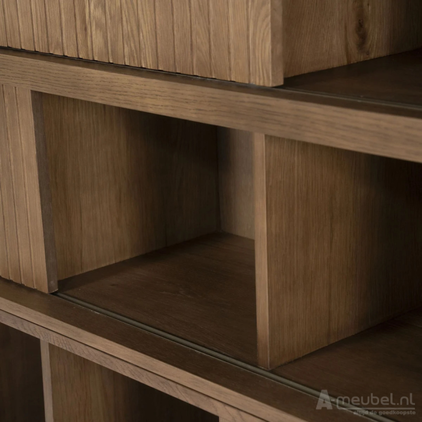 Kast Kabinet Milo - 180cm - Bruin - 96211 – foto 6 – A-meubel