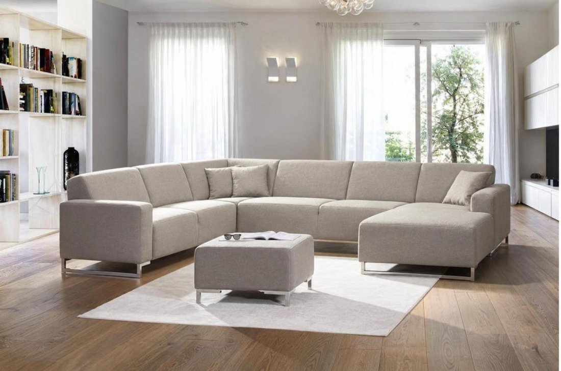 U-bank Kerkdriel Hoekbank 2 Zits + Hoek + 2 Zits + Longchair – foto 2 – A-meubel