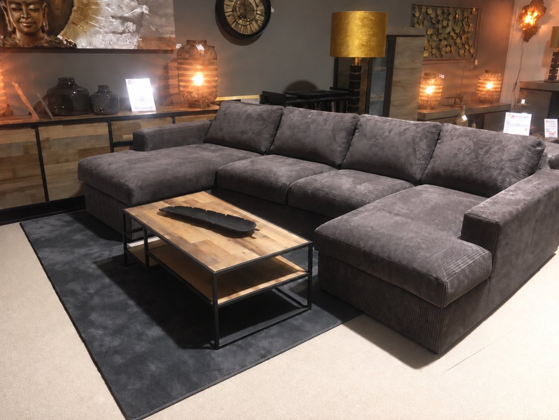 U-bank Leiden Longchair + 2 Zits + Longchair – A-meubel