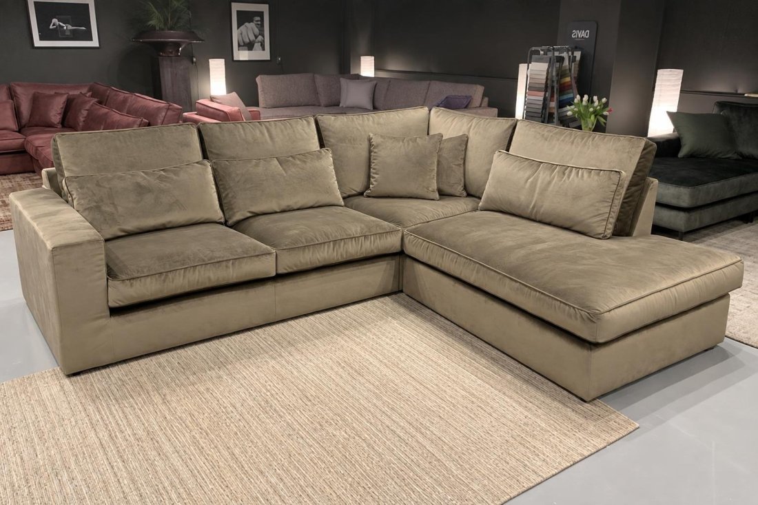 Hoekbank Leusden Express 3 Zits + Ottomaan Groot – A-meubel