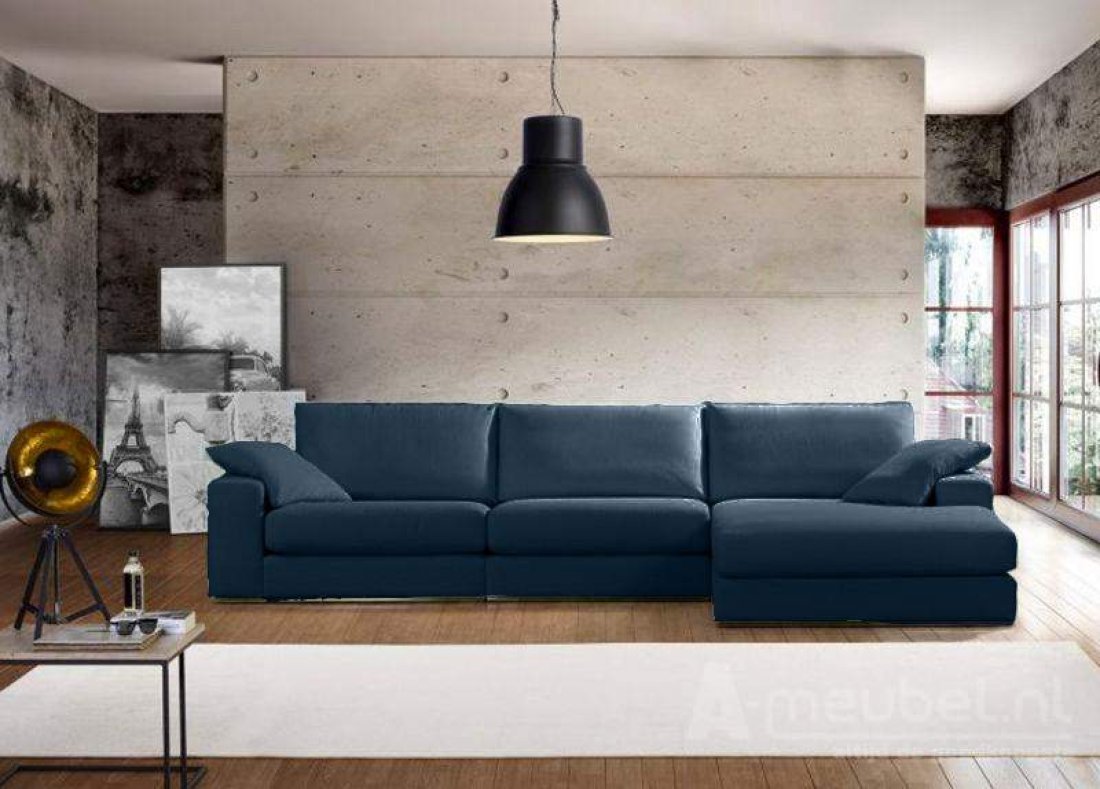 Amersfoort Longchair Blauw – A-meubel