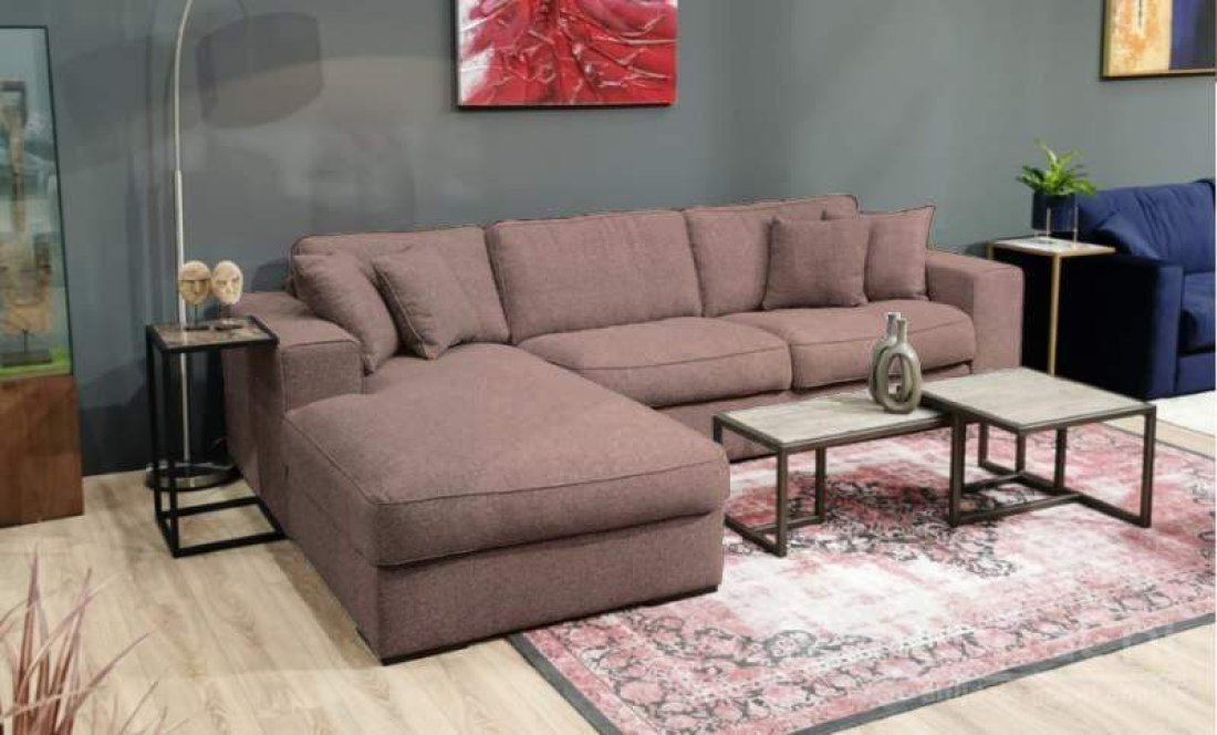 Loungebank Berlicum Taupe – A-meubel