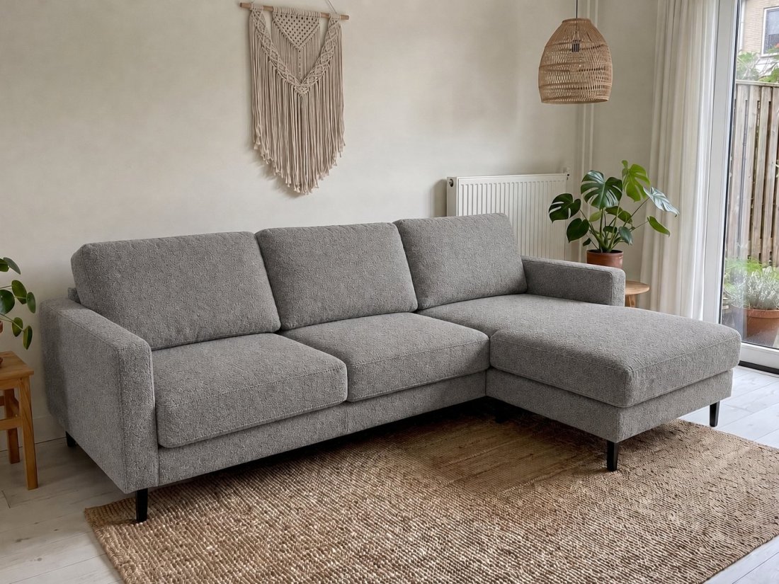 loungebank eindhoven in grijs – kleurimpressie – A-meubel