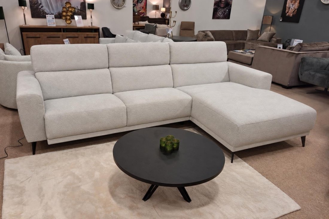 Hoekbank Loungebank Enschede 2.5 Zits (Zonder Relax) + Longchair – A-meubel