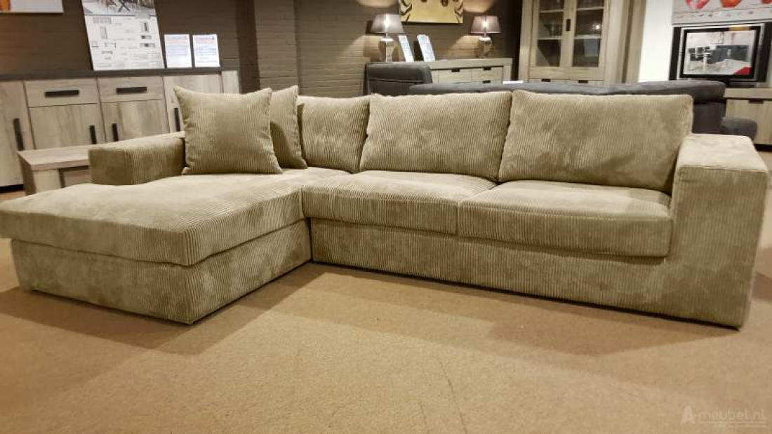 Loenen Longchair Beige – A-meubel