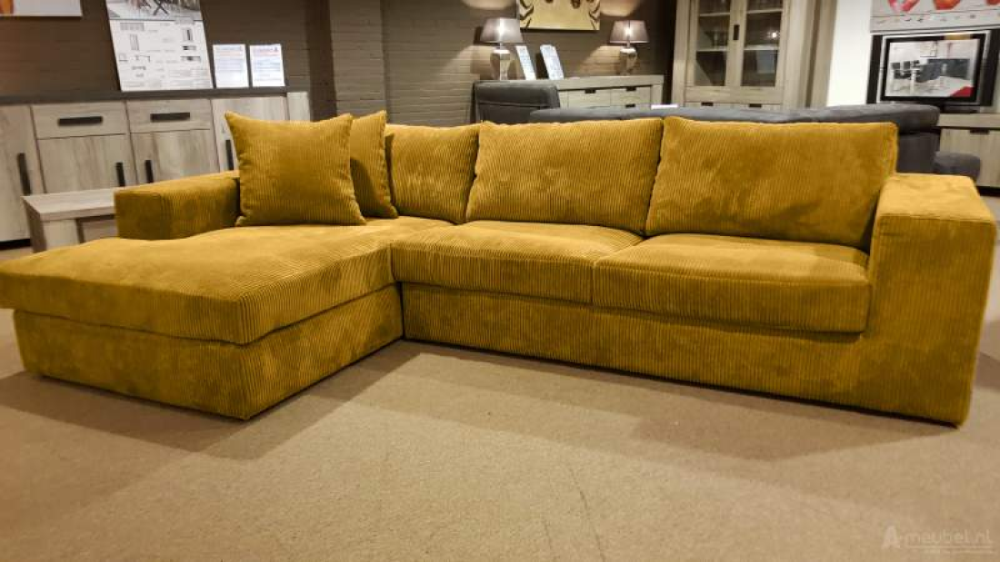 Loenen Longchair Geel – A-meubel