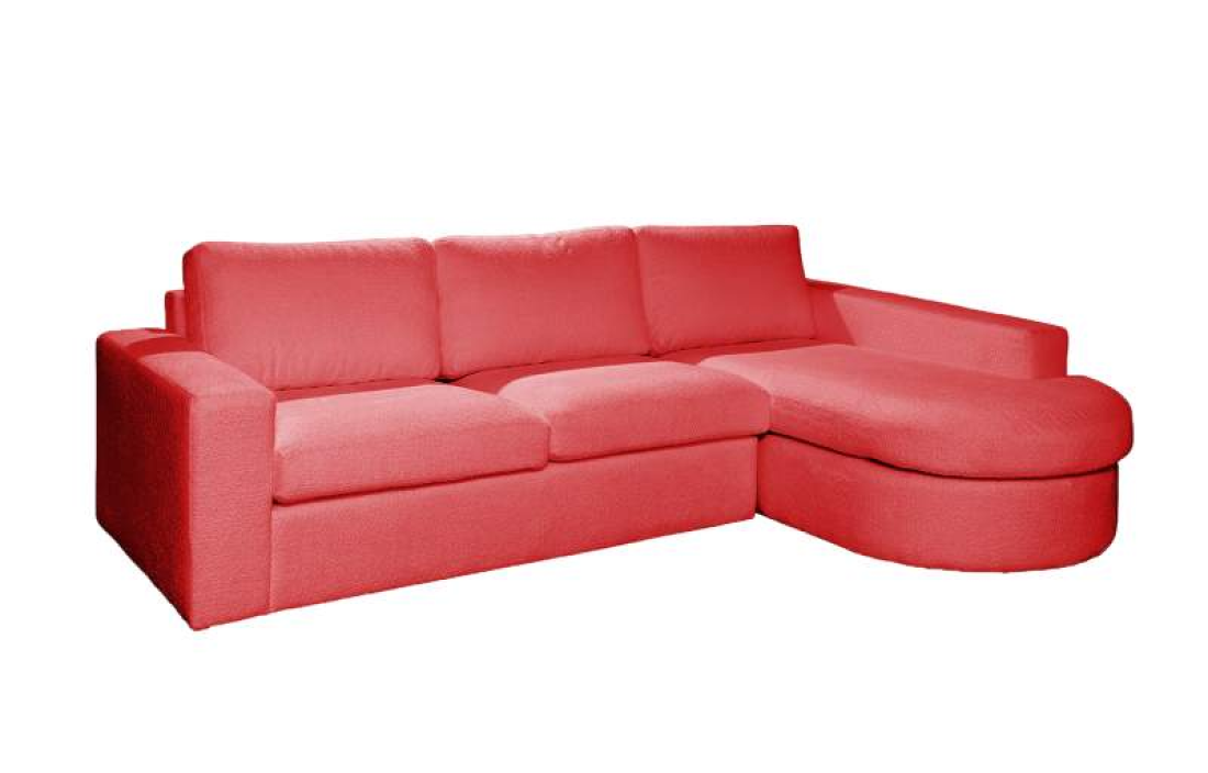 Loungebank Rond Aalsmeer Rood – A-meubel