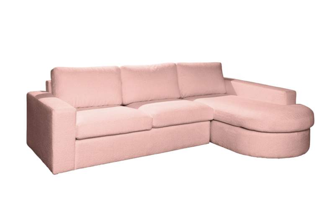 Loungebank Rond Aalsmeer Roze – A-meubel
