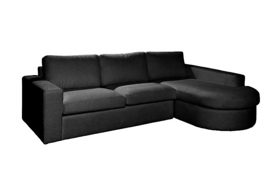 Loungebank Rond Aalsmeer Zwart – A-meubel